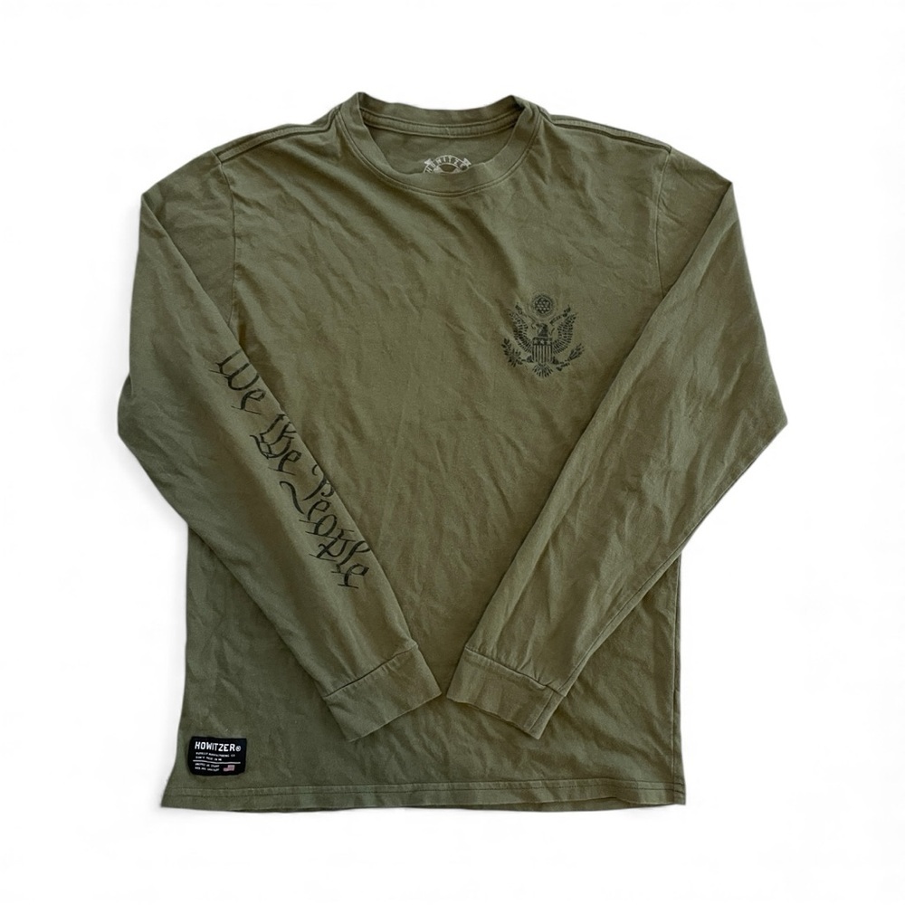 Howitzer Khaki long sleeve shirt with "We The People" Youth L